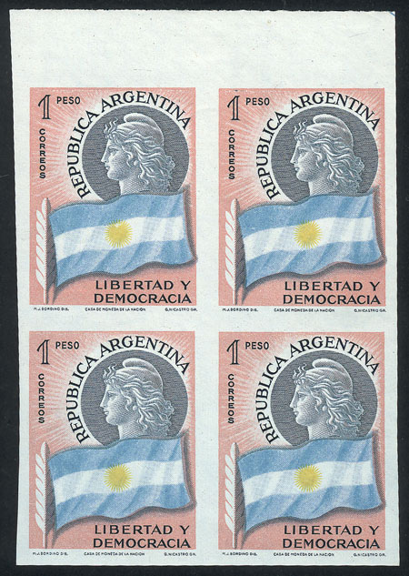Lot 415 - Argentina general issues -  Guillermo Jalil - Philatino Auction # 2615 ARGENTINA: Spectacular auction with material from all periods, including many rarities!