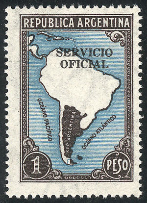 Lot 848 - Argentina official stamps - Guillermo Jalil - Philatino Auction # 2615 ARGENTINA: Spectacular auction with material from all periods, including many rarities! Lot 848 - Argentina official stamps - Guillermo Jalil - Philatino Auction # 2615 ARGENTINA: Spectacular auction with material from all periods, including many rarities!