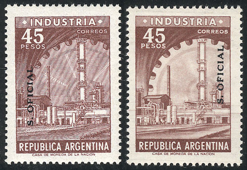 Lot 860 - Argentina official stamps -  Guillermo Jalil - Philatino Auction # 2615 ARGENTINA: Spectacular auction with material from all periods, including many rarities!