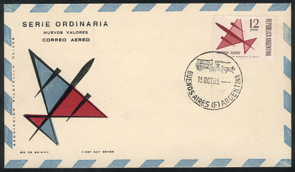 Lot 760 - Argentina airmail -  Guillermo Jalil - Philatino Auction # 2615 ARGENTINA: Spectacular auction with material from all periods, including many rarities!