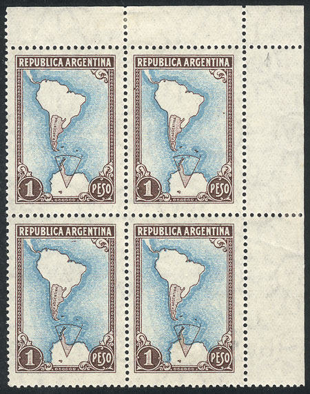 Lot 288 - Argentina general issues -  Guillermo Jalil - Philatino Auction # 2615 ARGENTINA: Spectacular auction with material from all periods, including many rarities!