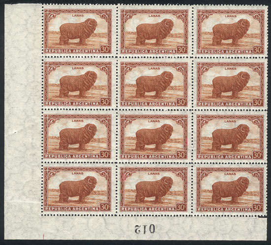 Lot 228 - Argentina general issues -  Guillermo Jalil - Philatino Auction # 2615 ARGENTINA: Spectacular auction with material from all periods, including many rarities!