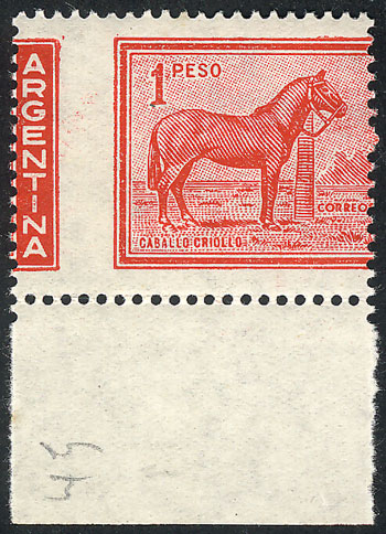 Lot 425 - Argentina general issues -  Guillermo Jalil - Philatino Auction # 2615 ARGENTINA: Spectacular auction with material from all periods, including many rarities!