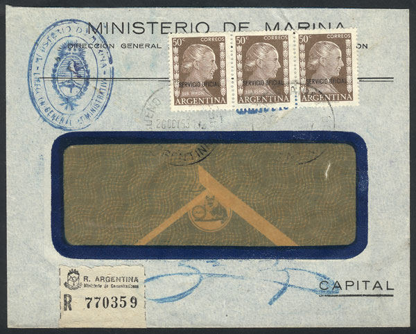 Lot 958 - Argentina postal history - Guillermo Jalil - Philatino Auction # 2615 ARGENTINA: Spectacular auction with material from all periods, including many rarities! Lot 958 - Argentina postal history - Guillermo Jalil - Philatino Auction # 2615 ARGENTINA: Spectacular auction with material from all periods, including many rarities!
