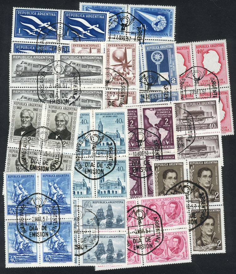 Lot 402 - Argentina general issues -  Guillermo Jalil - Philatino Auction # 2615 ARGENTINA: Spectacular auction with material from all periods, including many rarities!