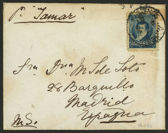 Lot 1082 - Argentina postal history - Guillermo Jalil - Philatino Auction # 2618 ARGENTINA: General auction with very low starts, including many rarities! Lot 1082 - Argentina postal history - Guillermo Jalil - Philatino Auction # 2618 ARGENTINA: General auction with very low starts, including many rarities!