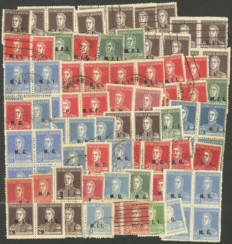 Lot 1049 - Argentina official stamps - Guillermo Jalil - Philatino Auction # 2618 ARGENTINA: General auction with very low starts, including many rarities! Lot 1049 - Argentina official stamps - Guillermo Jalil - Philatino Auction # 2618 ARGENTINA: General auction with very low starts, including many rarities!