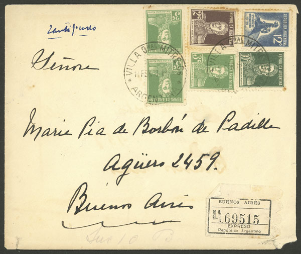 Lot 1094 - Argentina postal history - Guillermo Jalil - Philatino Auction # 2618 ARGENTINA: General auction with very low starts, including many rarities! Lot 1094 - Argentina postal history - Guillermo Jalil - Philatino Auction # 2618 ARGENTINA: General auction with very low starts, including many rarities!