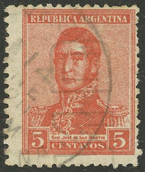 Lot 249 - Argentina general issues -  Guillermo Jalil - Philatino Auction # 2618 ARGENTINA: General auction with very low starts, including many rarities!