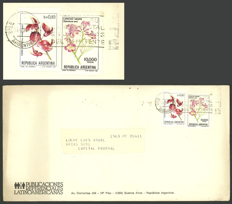 Lot 1136 - Argentina postal history -  Guillermo Jalil - Philatino Auction # 2618 ARGENTINA: General auction with very low starts, including many rarities!
