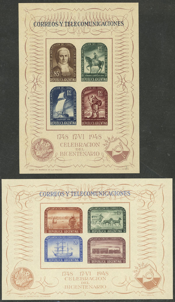 Lot 939 - Argentina souvenir sheets - Guillermo Jalil - Philatino Auction # 2618 ARGENTINA: General auction with very low starts, including many rarities! Lot 939 - Argentina souvenir sheets - Guillermo Jalil - Philatino Auction # 2618 ARGENTINA: General auction with very low starts, including many rarities!