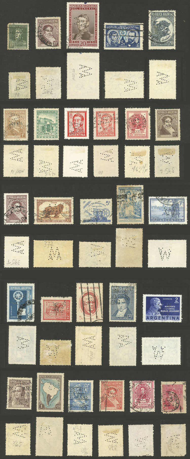 Lot 1171 - Argentina Lots and Collections -  Guillermo Jalil - Philatino Auction # 2618 ARGENTINA: General auction with very low starts, including many rarities!