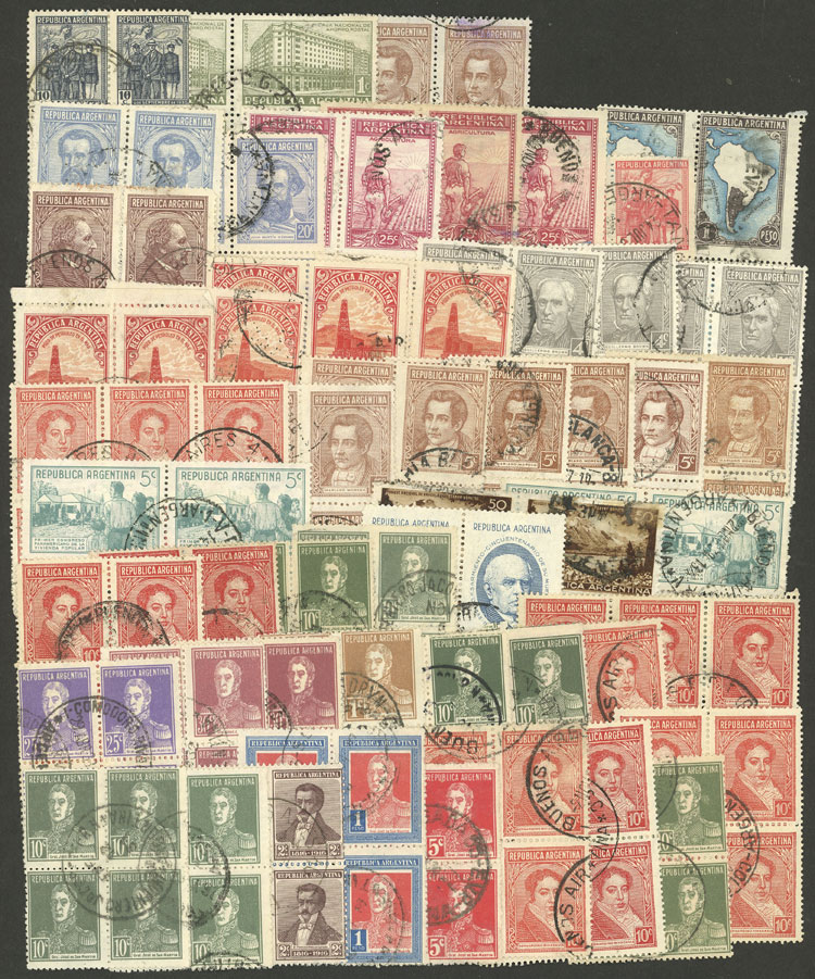 Lot 1167 - Argentina Lots and Collections -  Guillermo Jalil - Philatino Auction # 2618 ARGENTINA: General auction with very low starts, including many rarities!