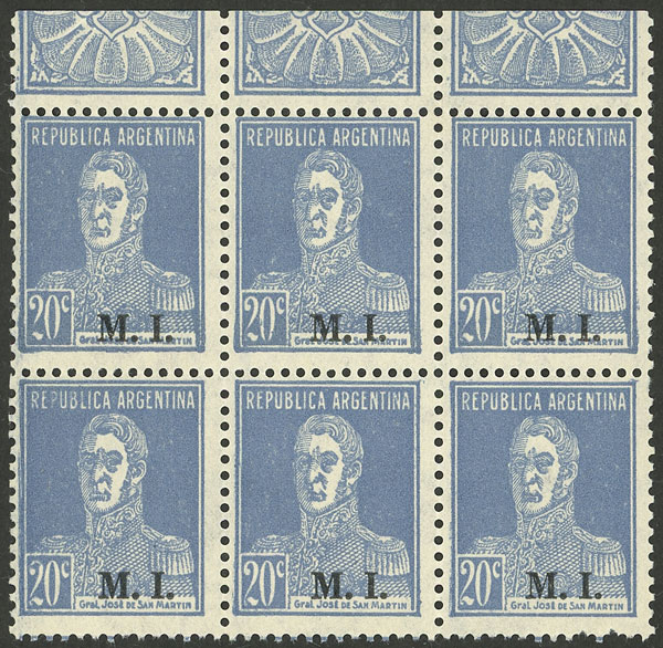 Lot 996 - Argentina official stamps -  Guillermo Jalil - Philatino Auction # 2618 ARGENTINA: General auction with very low starts, including many rarities!