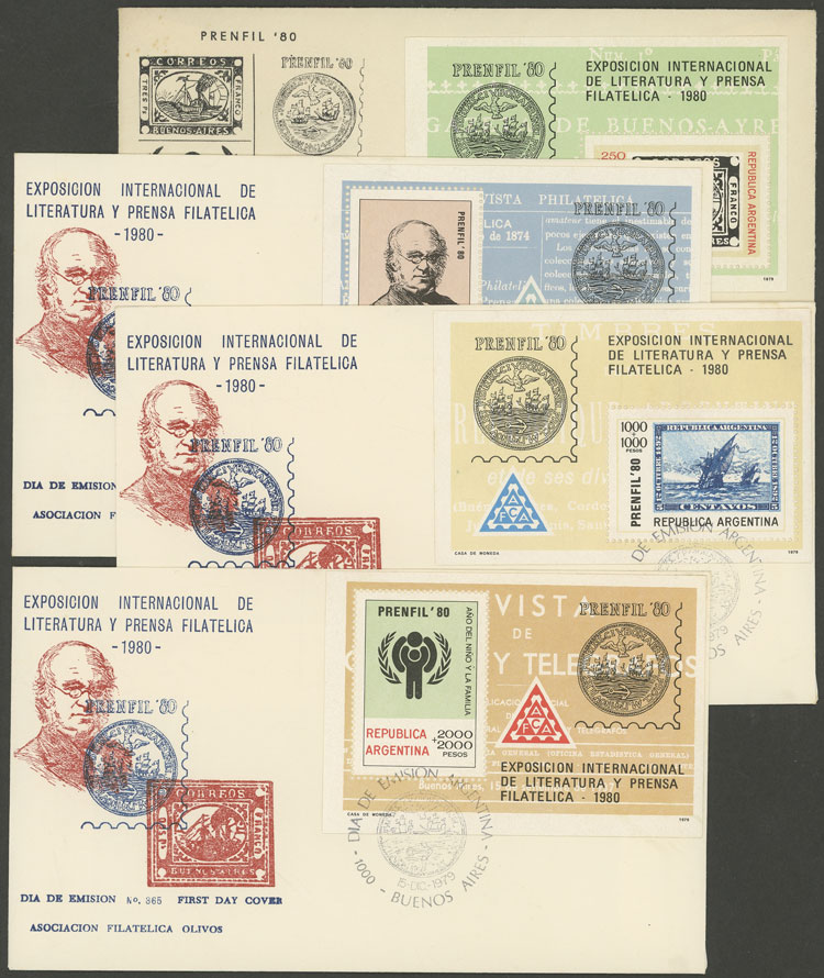 Lot 948 - Argentina souvenir sheets - Guillermo Jalil - Philatino Auction # 2618 ARGENTINA: General auction with very low starts, including many rarities! Lot 948 - Argentina souvenir sheets - Guillermo Jalil - Philatino Auction # 2618 ARGENTINA: General auction with very low starts, including many rarities!
