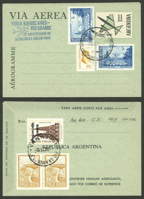 Lot 1130 - Argentina postal history -  Guillermo Jalil - Philatino Auction # 2618 ARGENTINA: General auction with very low starts, including many rarities!