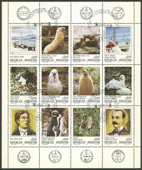 Lot 953 - Argentina souvenir sheets -  Guillermo Jalil - Philatino Auction # 2618 ARGENTINA: General auction with very low starts, including many rarities!