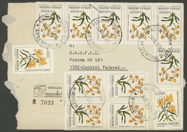 Lot 1137 - Argentina postal history -  Guillermo Jalil - Philatino Auction # 2618 ARGENTINA: General auction with very low starts, including many rarities!