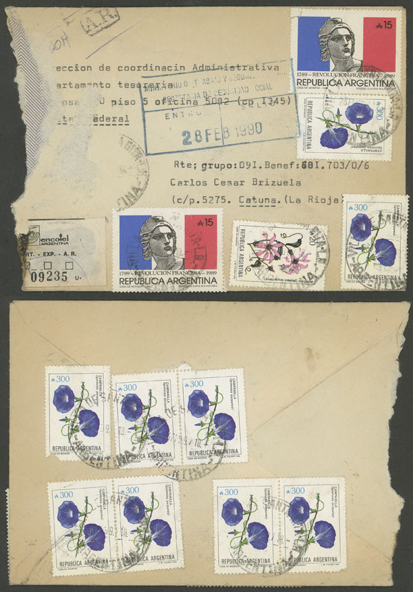 Lot 1140 - Argentina postal history -  Guillermo Jalil - Philatino Auction # 2618 ARGENTINA: General auction with very low starts, including many rarities!