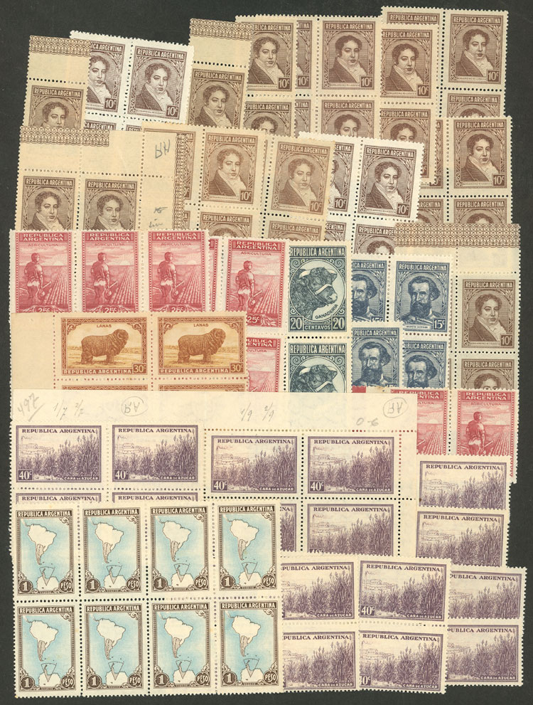 Lot 1165 - Argentina lots -  Guillermo Jalil - Philatino Auction # 2618 ARGENTINA: General auction with very low starts, including many rarities!
