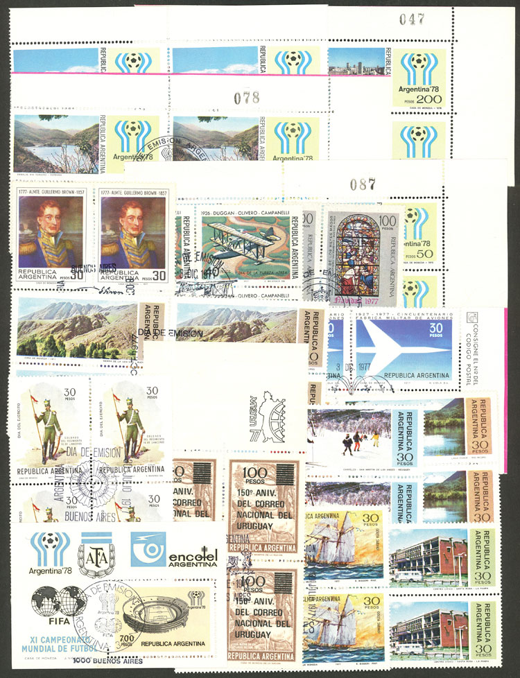 Lot 1178 - Argentina lots -  Guillermo Jalil - Philatino Auction # 2618 ARGENTINA: General auction with very low starts, including many rarities!