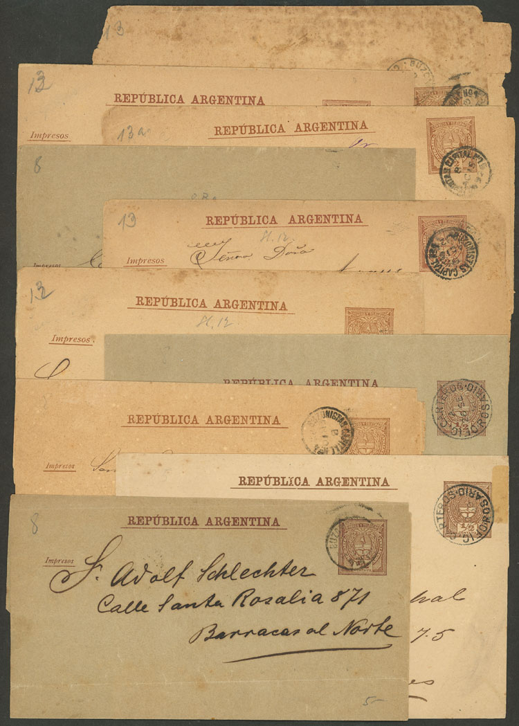 Lot 1068 - Argentina Postal stationery -  Guillermo Jalil - Philatino Auction # 2618 ARGENTINA: General auction with very low starts, including many rarities!