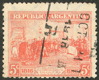 Lot 232 - Argentina general issues -  Guillermo Jalil - Philatino Auction # 2618 ARGENTINA: General auction with very low starts, including many rarities!