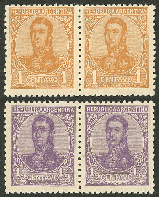Lot 203 - Argentina general issues -  Guillermo Jalil - Philatino Auction # 2618 ARGENTINA: General auction with very low starts, including many rarities!