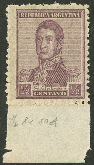 Lot 250 - Argentina general issues -  Guillermo Jalil - Philatino Auction # 2618 ARGENTINA: General auction with very low starts, including many rarities!