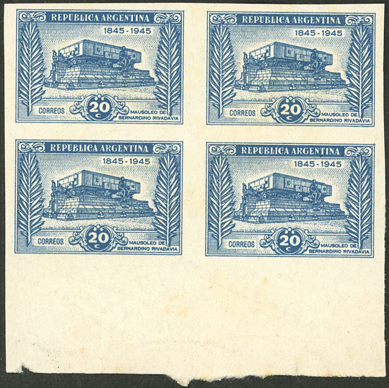 Lot 412 - Argentina general issues -  Guillermo Jalil - Philatino Auction # 2618 ARGENTINA: General auction with very low starts, including many rarities!