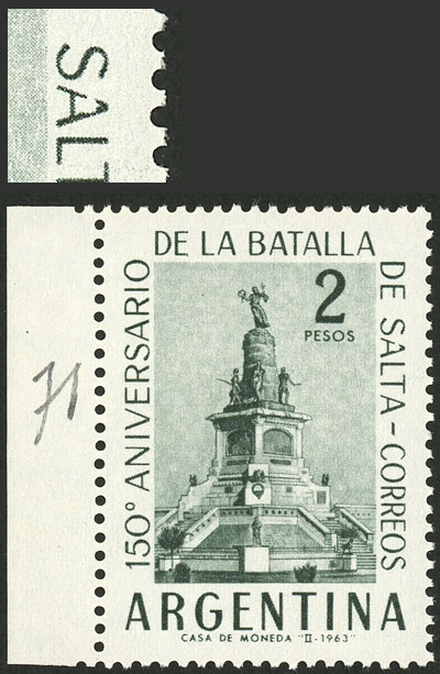 Lot 614 - Argentina general issues -  Guillermo Jalil - Philatino Auction # 2618 ARGENTINA: General auction with very low starts, including many rarities!