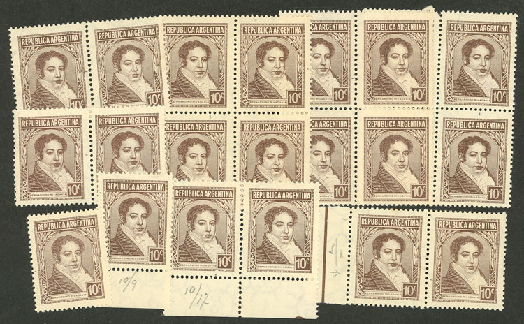 Lot 318 - Argentina general issues -  Guillermo Jalil - Philatino Auction # 2618 ARGENTINA: General auction with very low starts, including many rarities!