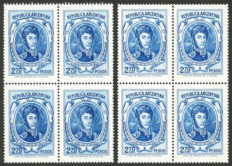 Lot 694 - Argentina general issues -  Guillermo Jalil - Philatino Auction # 2618 ARGENTINA: General auction with very low starts, including many rarities!