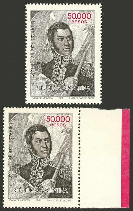 Lot 765 - Argentina general issues - Guillermo Jalil - Philatino Auction # 2618 ARGENTINA: General auction with very low starts, including many rarities! Lot 765 - Argentina general issues - Guillermo Jalil - Philatino Auction # 2618 ARGENTINA: General auction with very low starts, including many rarities!