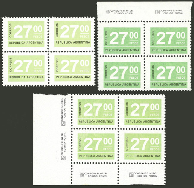 Lot 726 - Argentina general issues -  Guillermo Jalil - Philatino Auction # 2618 ARGENTINA: General auction with very low starts, including many rarities!