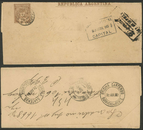 Lot 1066 - Argentina Postal stationery -  Guillermo Jalil - Philatino Auction # 2618 ARGENTINA: General auction with very low starts, including many rarities!