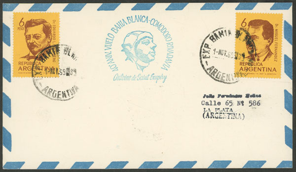 Lot 1124 - Argentina postal history -  Guillermo Jalil - Philatino Auction # 2618 ARGENTINA: General auction with very low starts, including many rarities!