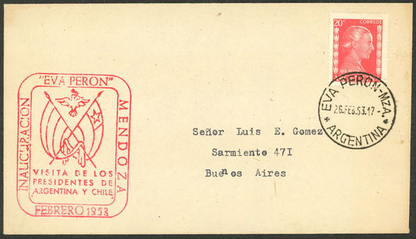 Lot 1104 - Argentina postal history -  Guillermo Jalil - Philatino Auction # 2618 ARGENTINA: General auction with very low starts, including many rarities!