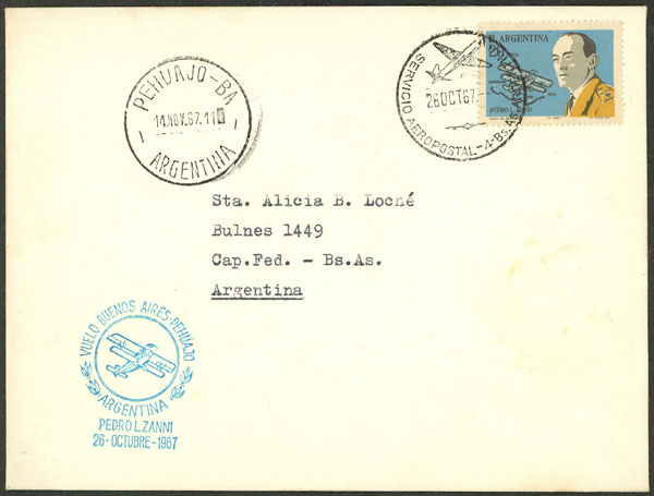 Lot 1123 - Argentina postal history -  Guillermo Jalil - Philatino Auction # 2618 ARGENTINA: General auction with very low starts, including many rarities!