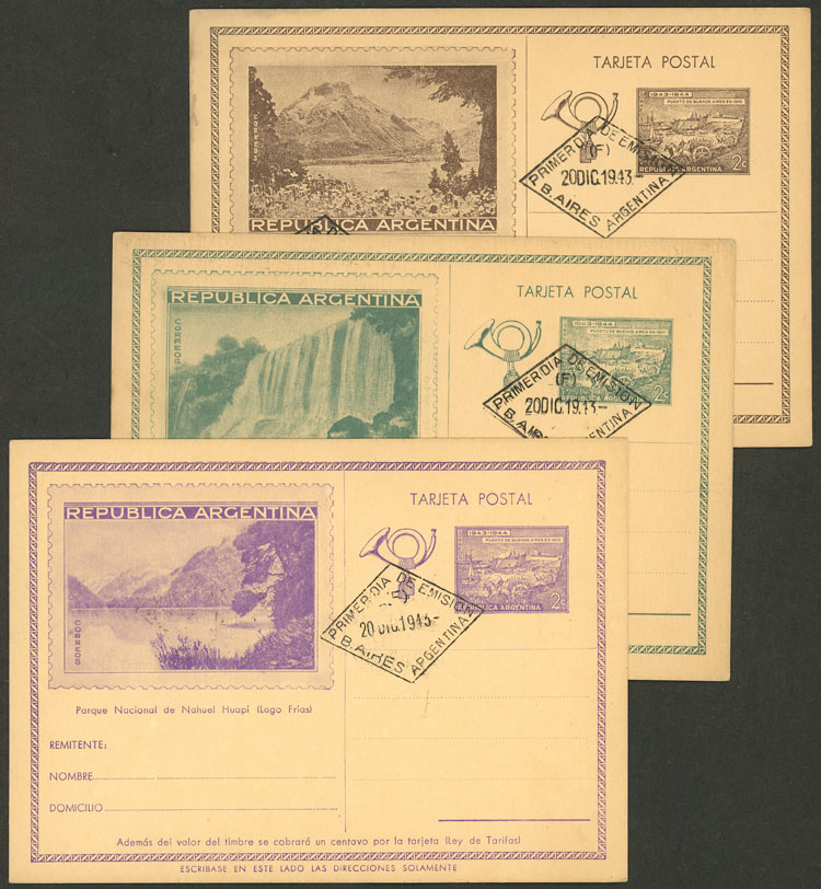 Lot 1074 - Argentina Postal stationery -  Guillermo Jalil - Philatino Auction # 2618 ARGENTINA: General auction with very low starts, including many rarities!