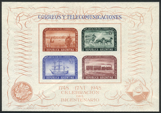 Lot 938 - Argentina souvenir sheets - Guillermo Jalil - Philatino Auction # 2618 ARGENTINA: General auction with very low starts, including many rarities! Lot 938 - Argentina souvenir sheets - Guillermo Jalil - Philatino Auction # 2618 ARGENTINA: General auction with very low starts, including many rarities!