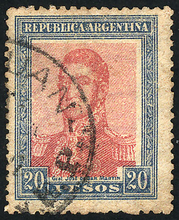 Lot 242 - Argentina general issues -  Guillermo Jalil - Philatino Auction # 2618 ARGENTINA: General auction with very low starts, including many rarities!