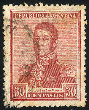 Lot 254 - Argentina general issues -  Guillermo Jalil - Philatino Auction # 2618 ARGENTINA: General auction with very low starts, including many rarities!