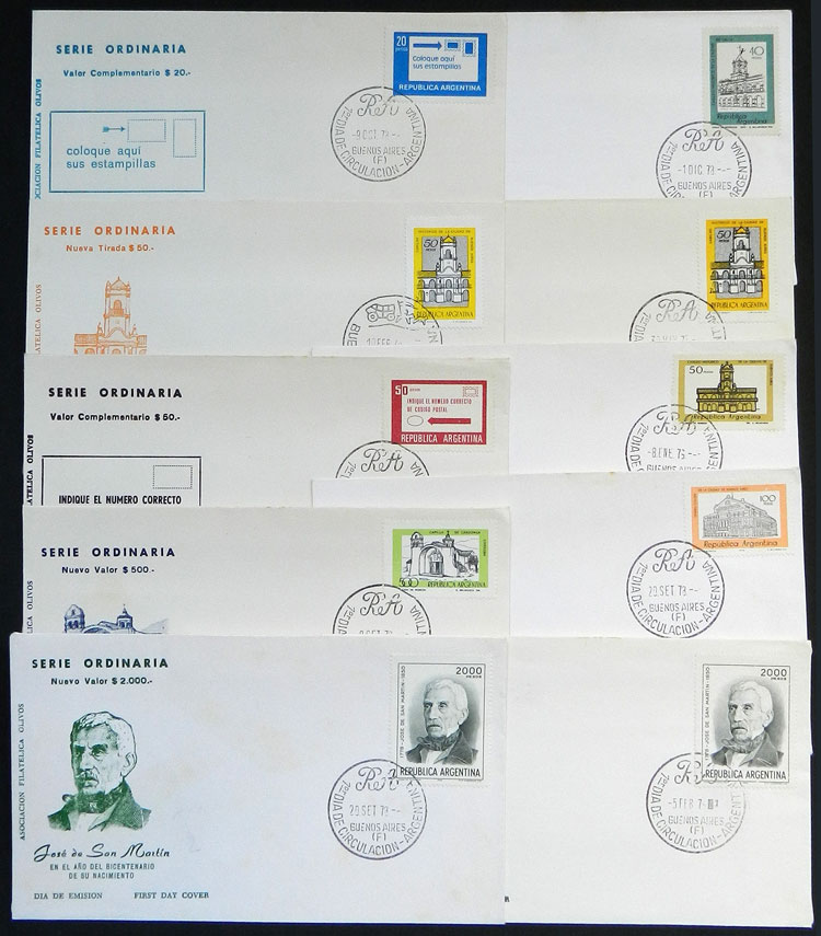 Lot 749 - Argentina general issues -  Guillermo Jalil - Philatino Auction # 2618 ARGENTINA: General auction with very low starts, including many rarities!