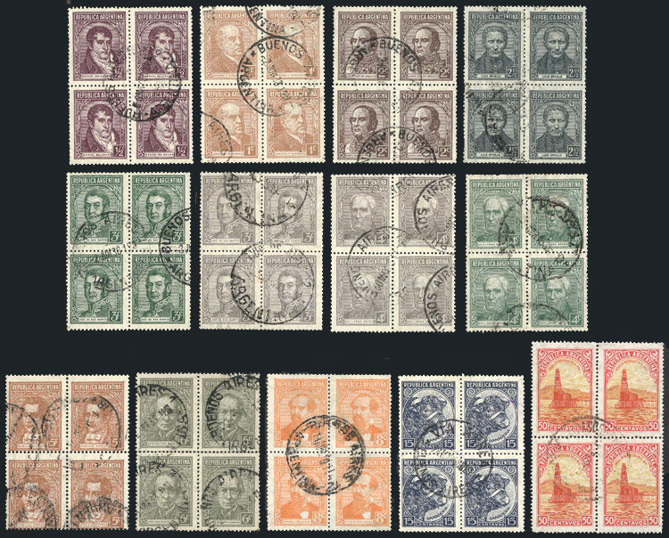 Lot 309 - Argentina general issues -  Guillermo Jalil - Philatino Auction # 2618 ARGENTINA: General auction with very low starts, including many rarities!