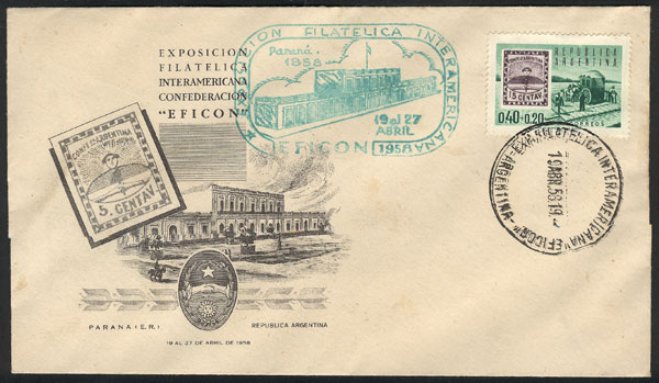 Lot 1111 - Argentina postal history -  Guillermo Jalil - Philatino Auction # 2618 ARGENTINA: General auction with very low starts, including many rarities!