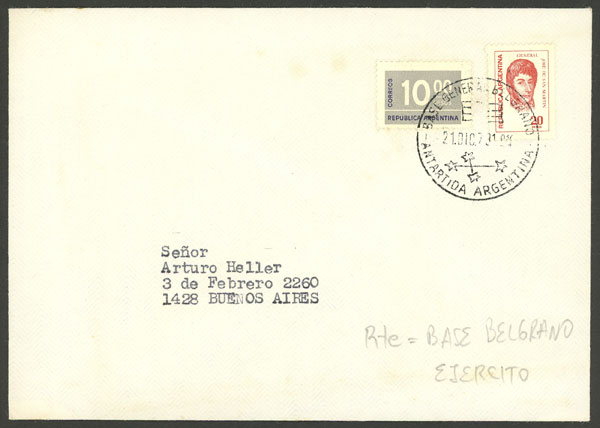 Lot 6 - argentine antarctica postal history - Guillermo Jalil - Philatino Auction # 2621 ARGENTINA: General auction with very low starts! Lot 6 - argentine antarctica postal history - Guillermo Jalil - Philatino Auction # 2621 ARGENTINA: General auction with very low starts!