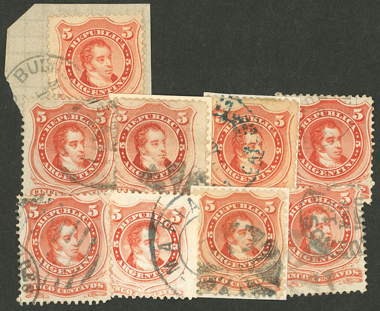 Lot 100 - Argentina general issues -  Guillermo Jalil - Philatino Auction # 2621 ARGENTINA: General auction with very low starts!