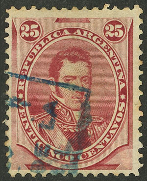 Lot 124 - Argentina general issues -  Guillermo Jalil - Philatino Auction # 2621 ARGENTINA: General auction with very low starts!