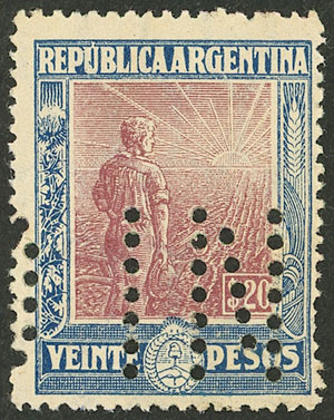 Lot 243 - Argentina general issues -  Guillermo Jalil - Philatino Auction # 2621 ARGENTINA: General auction with very low starts!